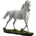 White trotting unicorn figurine