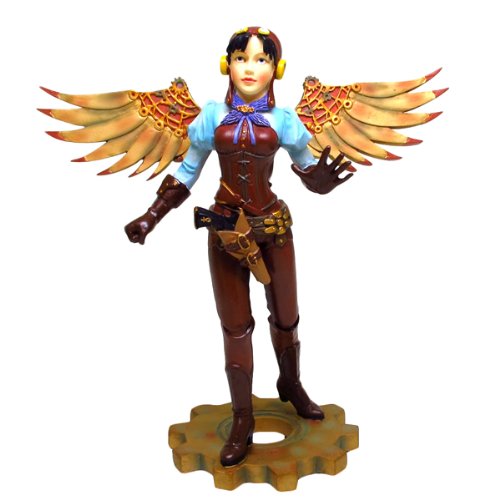 Steampunk Lady with Wings Figurine