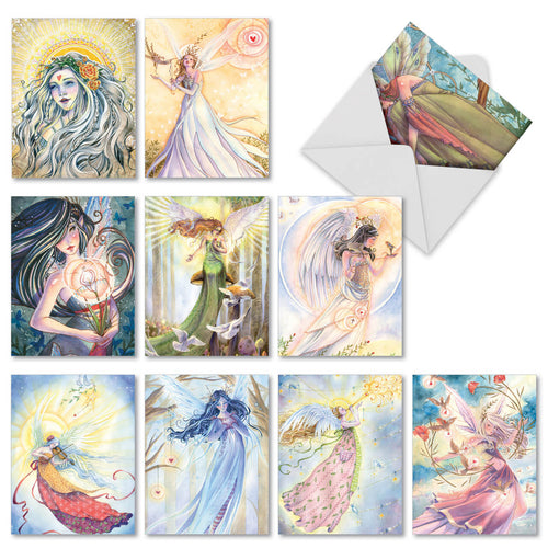 Winged Women Mini Thank You Cards