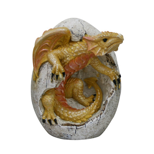 Yellow Hatchling in Egg Figurine