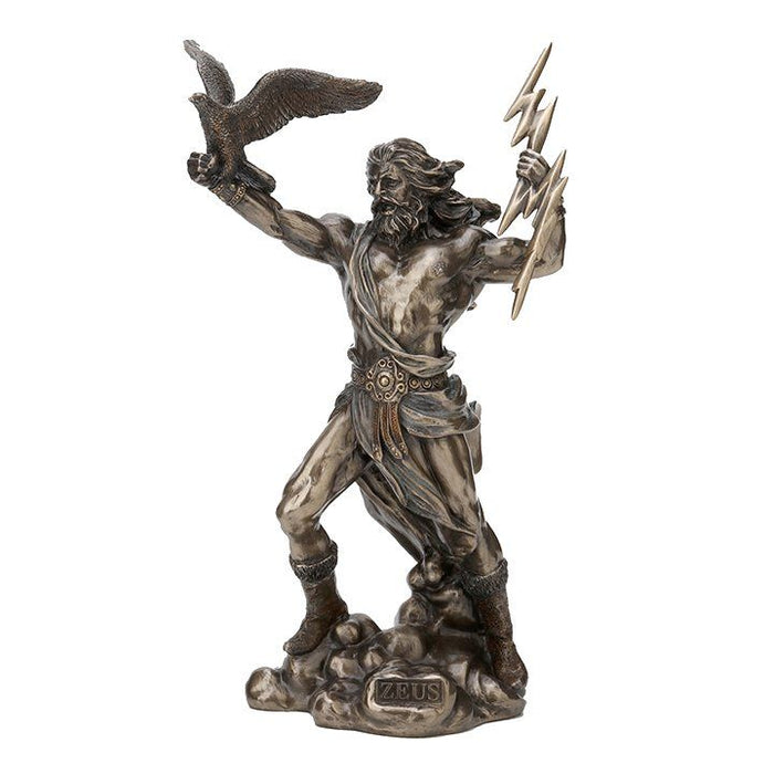 Zeus with Eagle Figurine